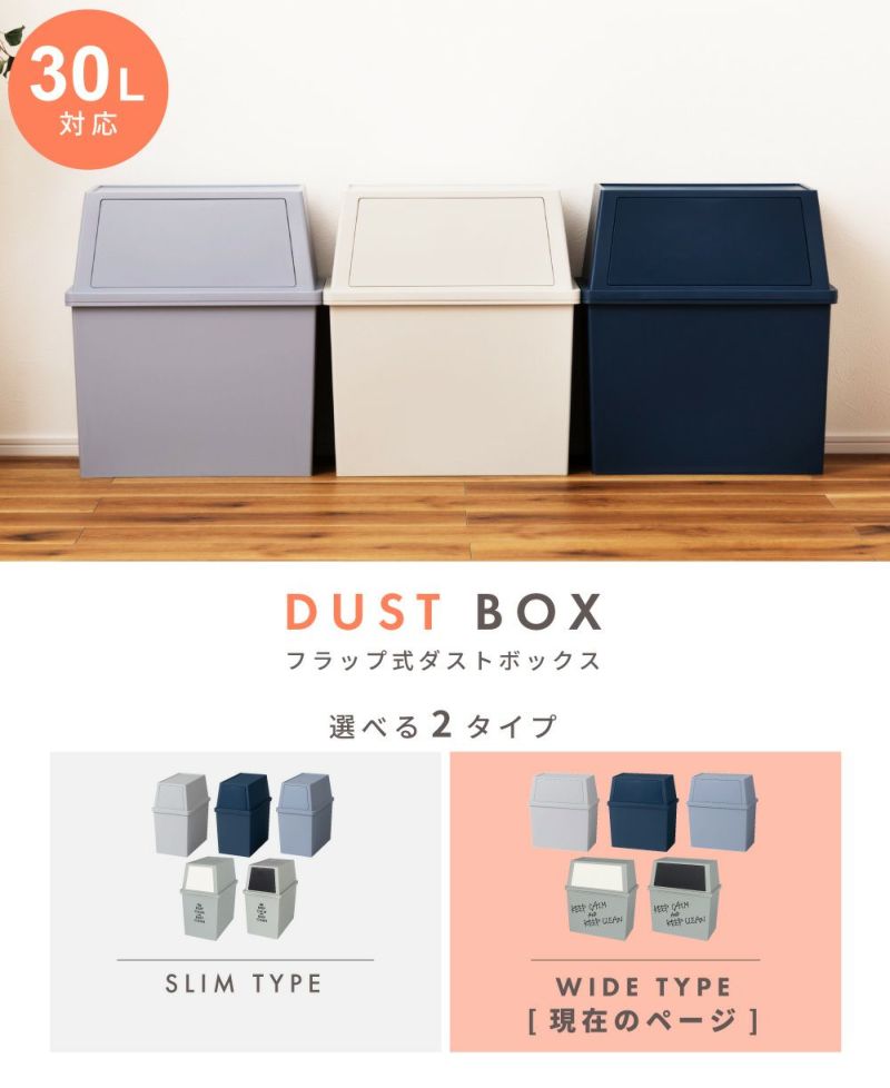 ごみ箱 30リットル 30L 1個 2個セット 分別 2段 ワイド ゴミ箱｜Glen